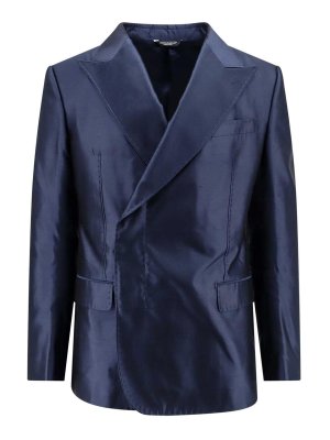 DOLCE & GABBANA: Blazer - Blazer - Azul