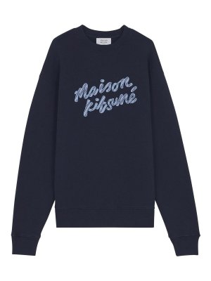 MAISON KITSUNÉ: Sudaderas y suéteres - Sudadera - Azul