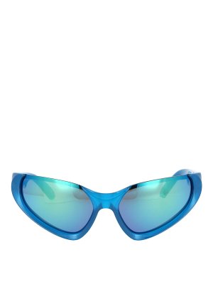 BALENCIAGA: サングラス - サングラス - ブルー