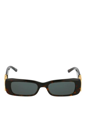 サングラス BOTTEGA VENETA FW22 ANGLE SUNGLASSES (712690 V23302504) Bottega Veneta® Angle Cat Eye Sunglasses in Black/black
