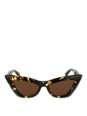 BOTTEGA VENETA: サングラス - サングラス - ブラウン