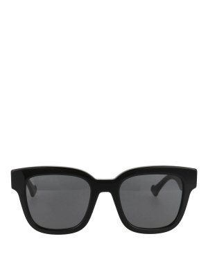 GUCCI: Sonnenbrillen - Sonnenbrille - Schwarz