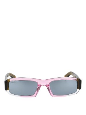 サングラス BALENCIAGA 'Paper Rectangle' sunglasses Purple 773507T0039 Balenciaga Balenciaga Max 56MM Rectangular Sunglasses | Saks