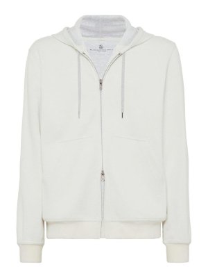 【関税込み】Palm Angels オフホワイト コットン フーディ Sweatshirt Palm Angels Monogram Track Hoodie 