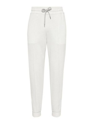BRUNELLO CUCINELLI: casual trousers - Pants With Crte Detail