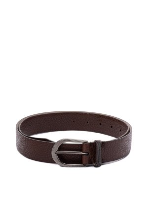 BRUNELLO CUCINELLI: Cinturones - Cinturón - Marrón