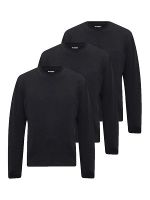 JIL SANDER: T-shirts - T-Shirt - Schwarz