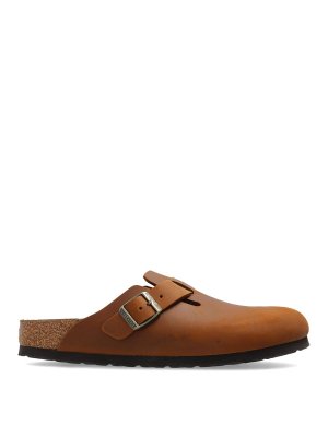 BIRKENSTOCK: Loafers & Slippers - Boston Oiled Leather Slippers
