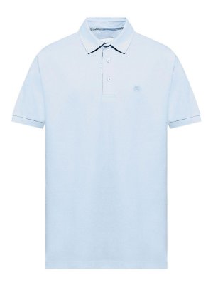 ETRO: polo shirts - Pegaso-Embroidered Cotton Polo Shirt