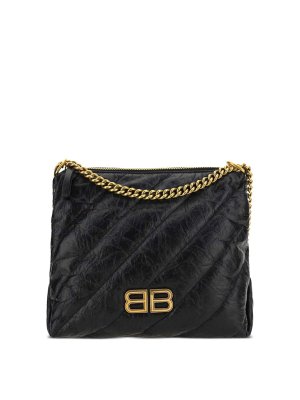 BALENCIAGA: denim jacket - Logo-Print Denim Jacket