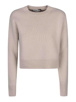 LANVIN: Suéteres con cuello pico - Suéter Cuello Redondo - Negro