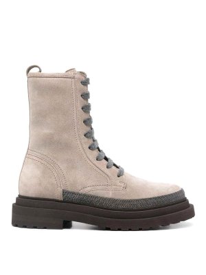 BRUNELLO CUCINELLI: ブーティー - アンクルブーツ - 銀