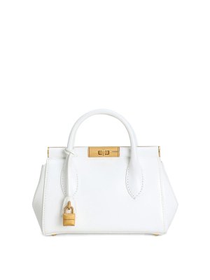 DOLCE & GABBANA: cross body bags - Top Handle Bag Bianco Ottico