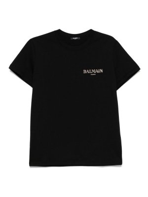 Balmain: Camisetas - Camiseta - Negro