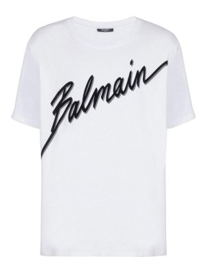 Balmain: T-shirts - T-Shirt - Blanc