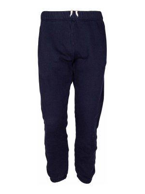 AUTRY: pantaloni sport - Pantalone Tuta Main In Cotone Colore Blu