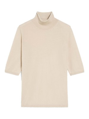 Max Mara: Rollkragenpullover  und Polo-Ausschnitt - Rollkragenpullover - Beige