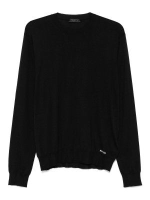 PRADA: crew necks - Recycled-Silk Sweater