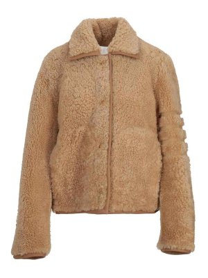 THOM BROWNE: Chaquetas casual - Abrigo De Piel - Camel