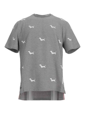 THOM BROWNE: T-shirts - T-Shirt - Grau
