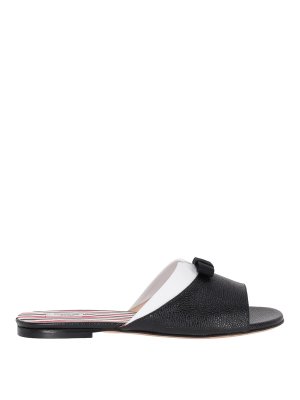 THOM BROWNE: sandals - Leather sandals