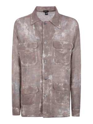 シャツ BRUNELLO CUCINELLI Men Shirts MM6704008C051 Brown Brunello Cucinelli Shirt - Brown - Men | MM6704008C051