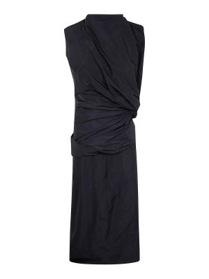 ☆関税込み☆【Jil Sander】ブラック ビスコースブレンド ドレス JIL SANDER（ジルサンダー）の「JIL SANDER（ジルサンダー