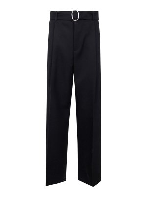 JIL SANDER: Pantalones casual - Pantalón Casual - Negro