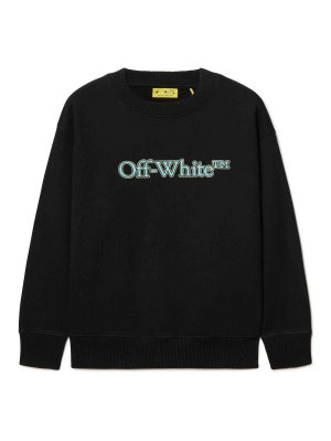 OFF-WHITE: maglia collo rotondo - Grande girocollo da libro
