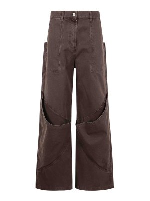 パンツ THE ATTICO GABARDINE LONG PANT (250WCP00102 WWW046AA 100) Black long pants for Women | THE ATTICO®