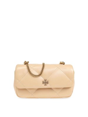 TORY BURCH: cross body bags - Kira Diamond Quilt Pave Mini Flap Bag