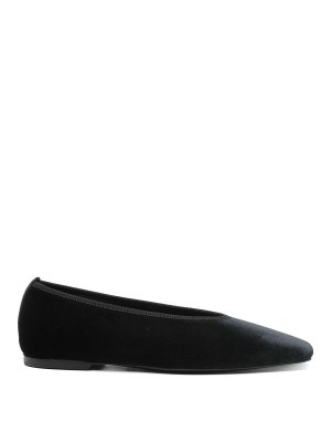 フラットシューズ MOSCHINO COUTURE Woman Flat shoes Black MA10704C0LMJ0 000 Moschino Leather flats - Black - Women | MA10704C1MMJ0000