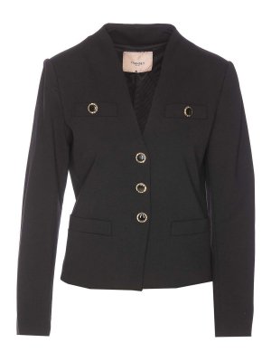 TWINSET: Casualjacken - Casualjacke - Schwarz