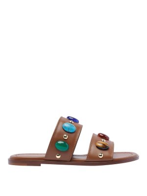 Gianvito Rossi: sandali - Sandali in pelle