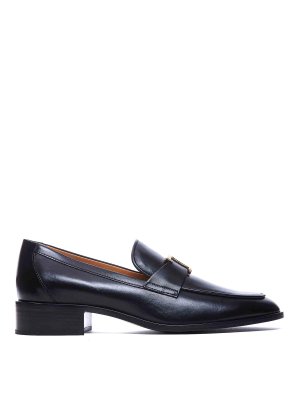 The Attico Charles Leather Loafers 20Mm - Black | 250WSH00856100
