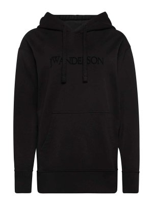 J.W. ANDERSON: Sweatshirts & Sweaters - Logo Embroidery Hoodie