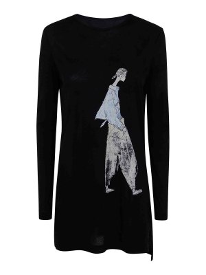 YOHJI YAMAMOTO: knee length dresses - Midi Dress