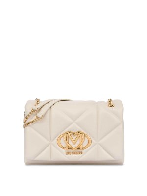 ショルダーバッグ・ポシェット LIU JO Women Shoulder Bags AA5062E0914X0459 White Liu Jo leatherette cross-body bag with charm for girls