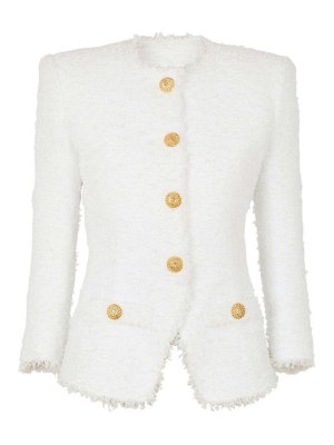 Balmain blazer - White - Women | EF1SK248KB19GAD | thebs.com