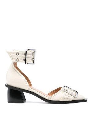 GANNI: sandals - White sandals