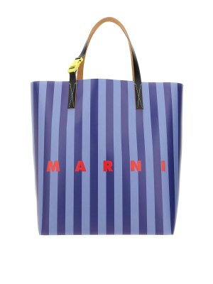 Marni: Bolsos Shopping - Bolso Shopping - Azul Claro