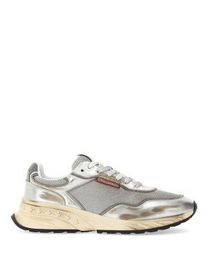 DSQUARED2: Chaussures de sport - Baskets - Argent