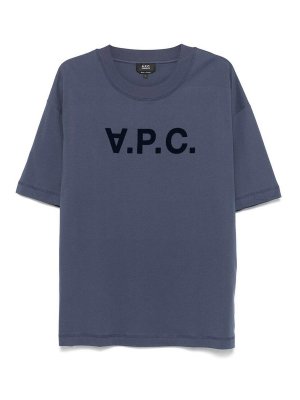 A.P.C.: T-shirts - T-Shirt - Blau
