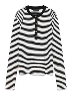 ANINE BING: Suéteres con cuello pico - Suéter Cuello Redondo - Negro