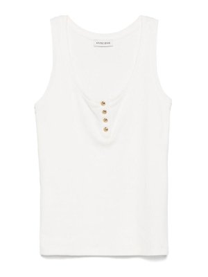 The Attico Light Jersey Tank Top - White