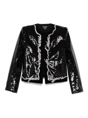 Balmain: カジュアルジャケット - カジュアルジャケット - 黒