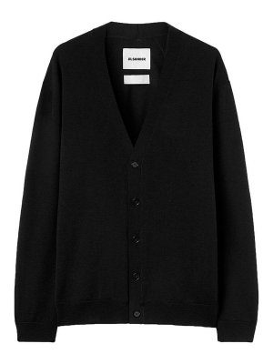 JIL SANDER: Suéteres con cuello pico - Suéter Cuello Redondo - Negro