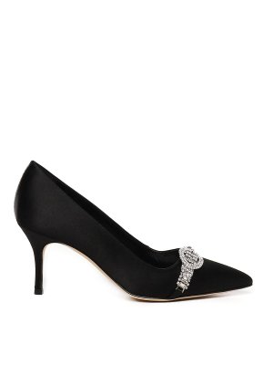MANOLO BLAHNIK: court shoes - Satin pumps