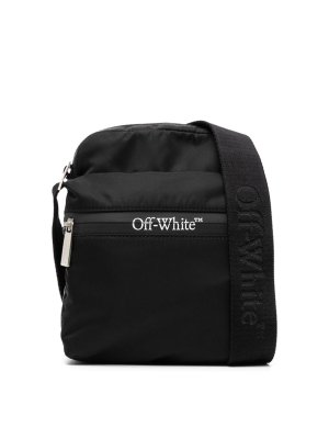 OFF-WHITE: クロスボディバッグ - クロスボディバッグ - 黒
