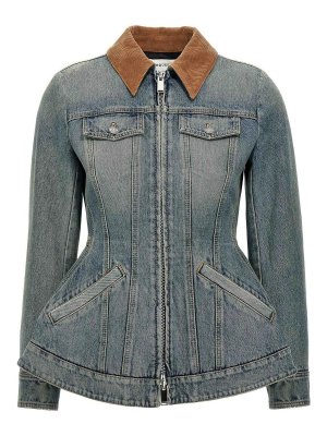 ALEXANDER MCQUEEN: denim jacket - Denim Jacket